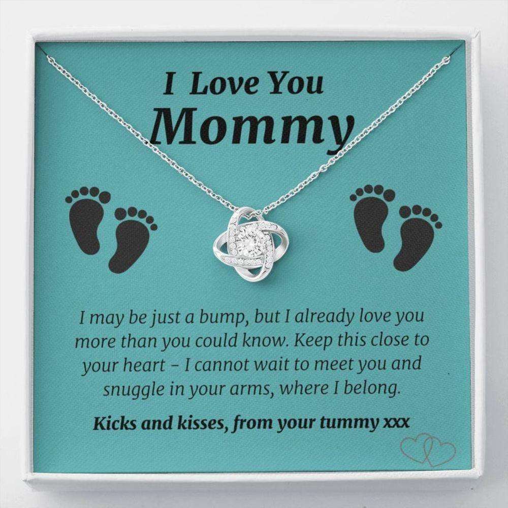 New Mom Pregnancy Necklace Gift, Baby Bump Gift, New Mom, First Time Mom, New Mommy Gifts For Mom To Be (Future Mom) Rakva