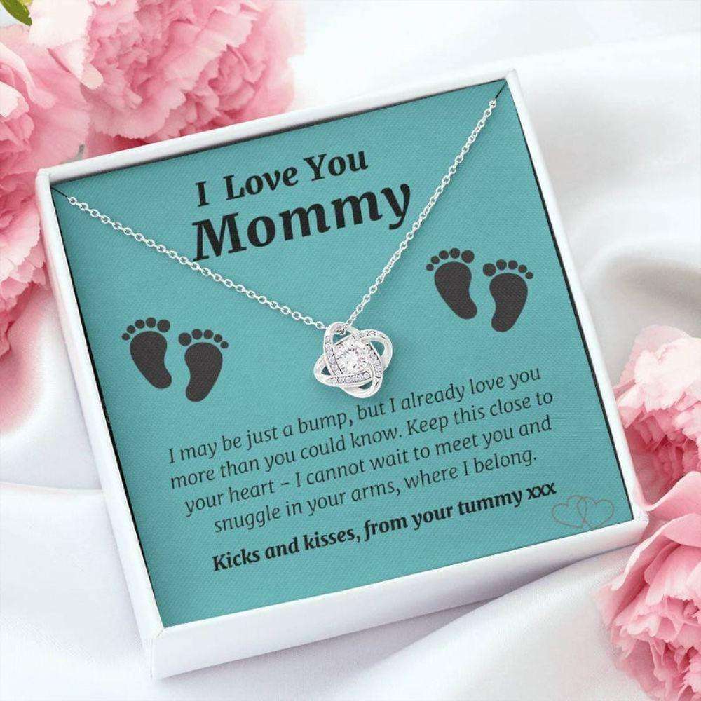 New Mom Pregnancy Necklace Gift, Baby Bump Gift, New Mom, First Time Mom, New Mommy Gifts For Mom To Be (Future Mom) Rakva