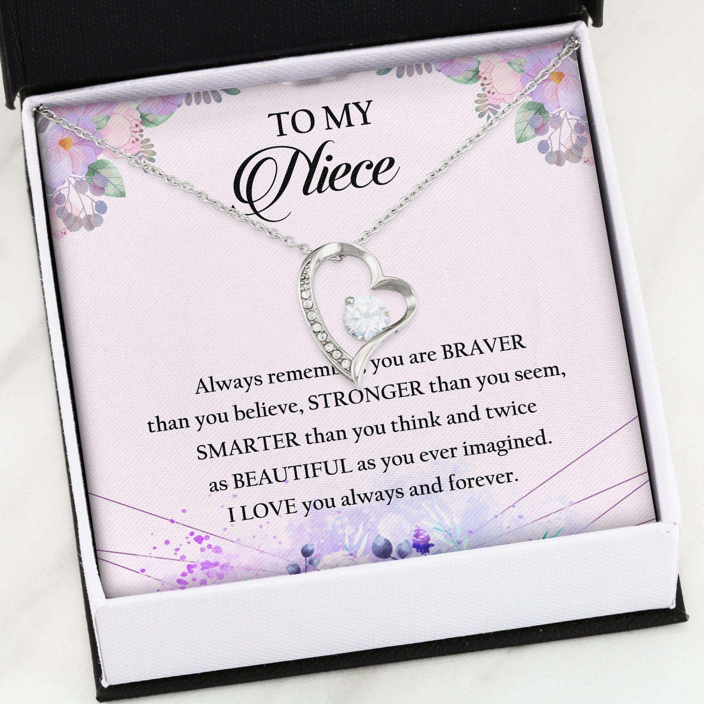 Niece Necklace, Forever Love Necklace -To My Niece Necklace Gifs For Daughter Gifts For Daughter Rakva