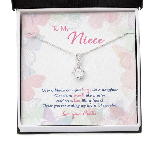 Niece Necklace, Gift For Mother’S Day From Auntie Only A Niece Can, Butterfly Gifts for Niece Rakva