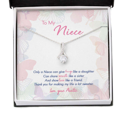 Niece Necklace, Gift For Mother’S Day From Auntie Only A Niece Can, Butterfly Gifts for Niece Rakva