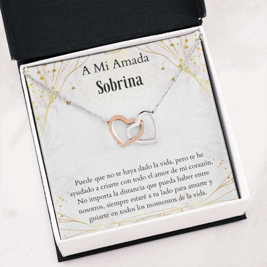 Niece Necklace, Sobrina Joyas Con Carta “ Spanish Niece Keepsake “ Latina Niece “ Sobrina Necklace “ Spanish Christmas Gift Gifts for Niece Rakva