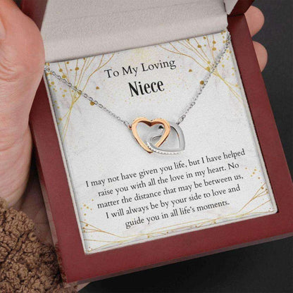 Niece Necklace “ Sweetest Niece Gift “ Necklace With Card “ Keepsake For Niece “ Joined Heart Necklace “ Niece Gift Gifts for Niece Rakva