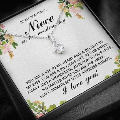Niece Necklace, To My Niece From Aunt, Niece Wedding Day Gift, Niece To Bride Necklace Gift, Bride Gift From Aunt Gifts For Goddaughter / Godson Necklace Rakva