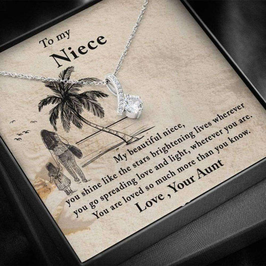 Niece Necklace, To My Niece, Gift For Niece From Aunt, Alluring Beauty Necklace Gift For Her, Niece Birthday Gift Gifts for Niece Rakva