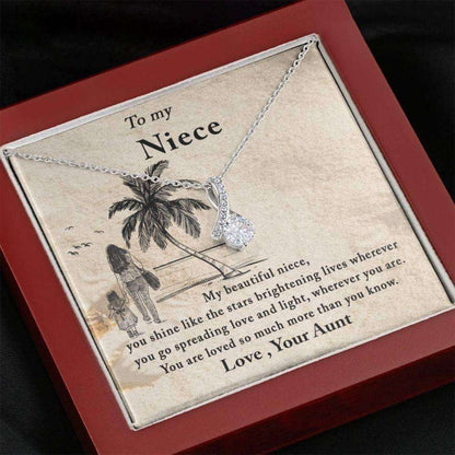 Niece Necklace, To My Niece, Gift For Niece From Aunt, Alluring Necklace, Niece Birthday Necklace Gift, Graduation Gift For Niece Gifts for Niece Rakva