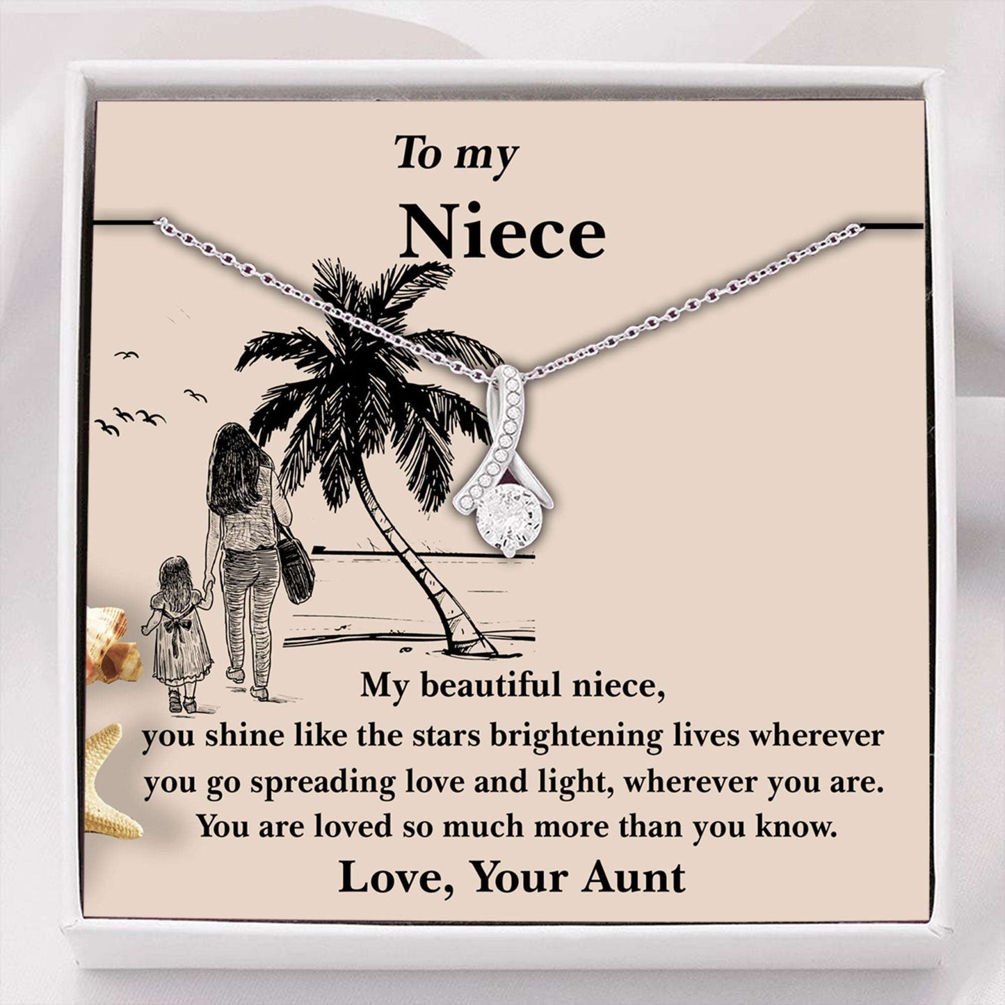 Niece Necklace, To My Niece Necklace, Gift For Niece From Aunt Gifts For Goddaughter / Godson Necklace Rakva