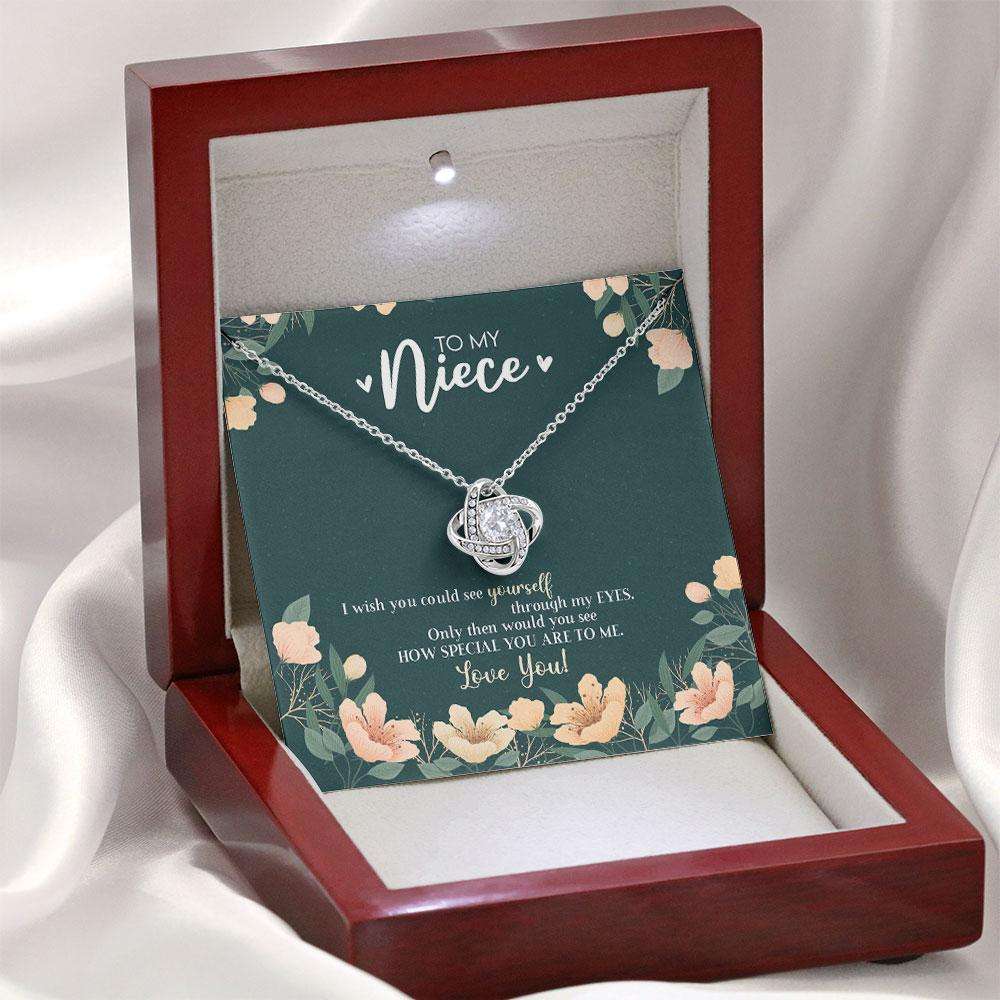 Niece Necklace, To Niece Gift From Aunt Or Une I Wish You Could See Yourself Through My Eyes Necklace Gift For Niece From Auntie Custom Necklace Gifts for Niece Rakva