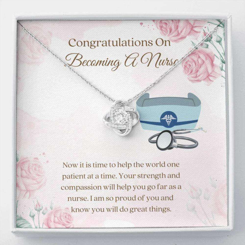 Nurse Grad Necklace “ Finished Nursing School “ Graduation Card “ New Nurse Gift “ Grad Message Card “ Graduation Gift For Archievement Rakva