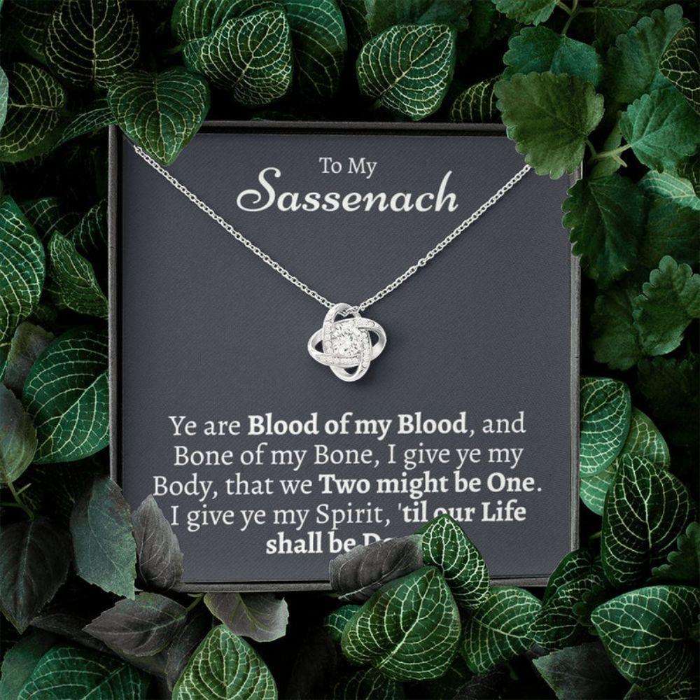 Outlander Necklace Gift, My Sassenach, Outlander Gift For Wife, Outlander Charm For Karwa Chauth Rakva