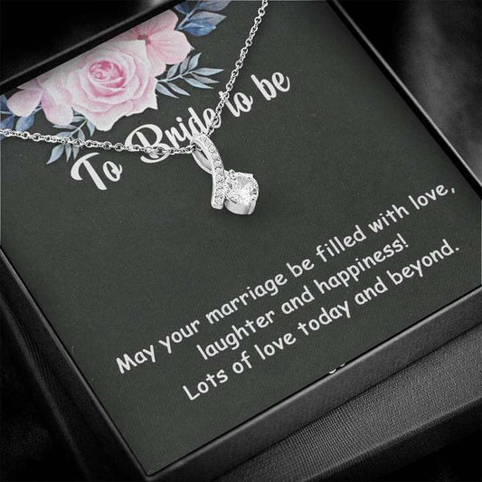 Perfect Gift Idea For Bride To Be - Pure Silver Pendant With Message Card Gifts for Future Wife / fiance Rakva