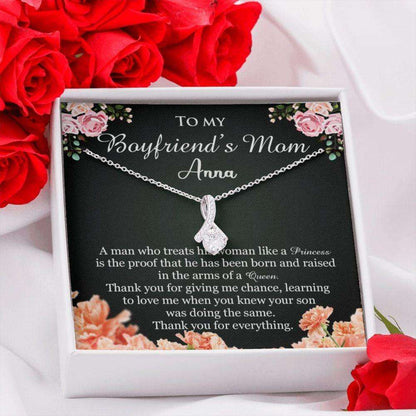 Personalized Necklace Boyfriends Mom Gift, Gifts For Future Mother-In-Law Custom Name Necklace Gifts for Mother (Mom) Rakva