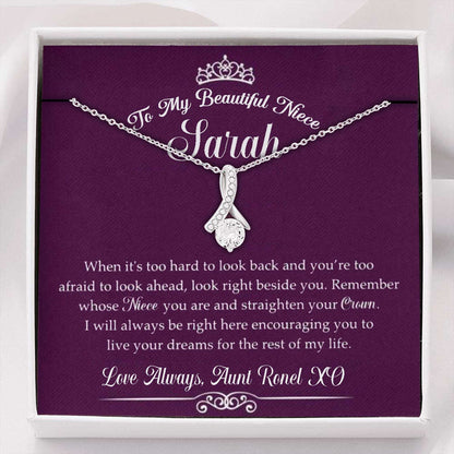 Personalized Necklace Happy 16Th Birthday Niece Gift “ Straighten Your Crown Custom Name Necklace Dughter's Day Rakva