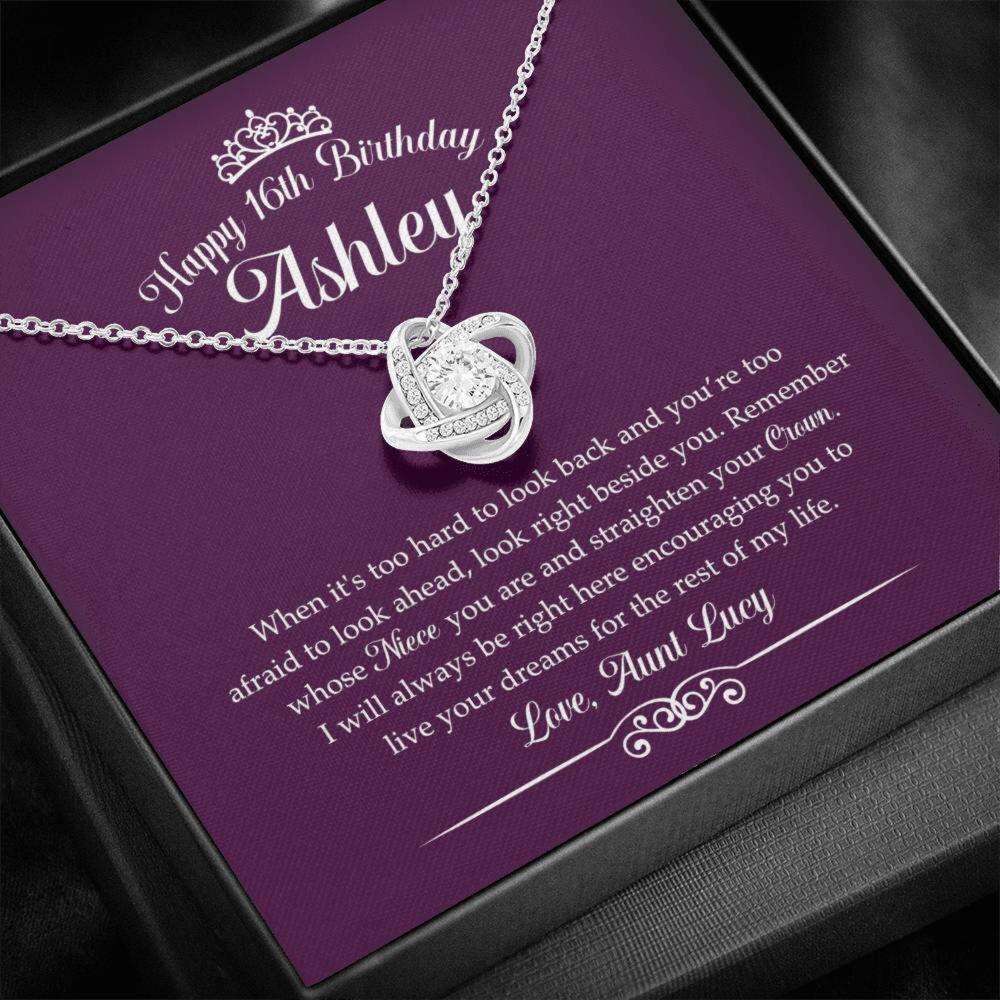 Personalized Necklace Happy 16Th Birthday Niece Gift “ Straighten Your Crown Custom Name Necklace Dughter's Day Rakva