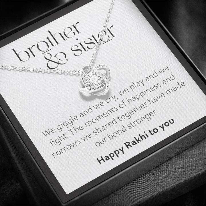 Rakhi Gift For Sister From Brother - 925 Sterling Silver Pendant Gifts for Sister Rakva