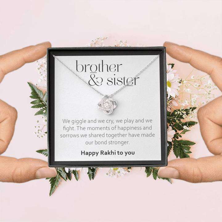 Rakhi Gift For Sister From Brother - 925 Sterling Silver Pendant Gifts for Sister Rakva