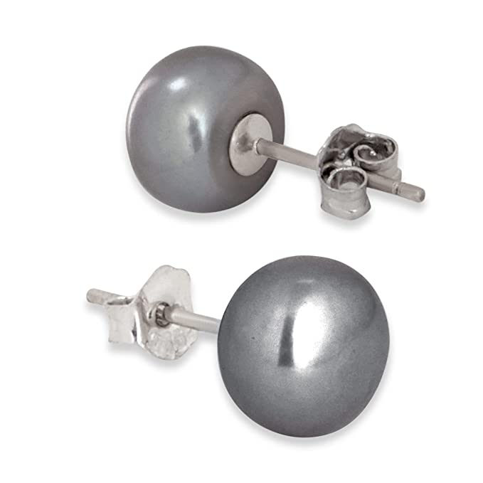 Rakva Cubic Pearl Black Earrings - 925 Sterling Silver For Self Rakva