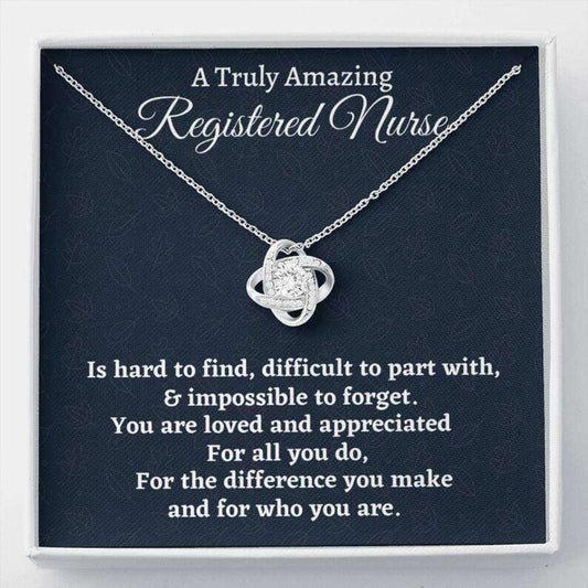 Registered Nurse Necklace Gift, Appreciation Gift For A Registered Nurse, Love Knot Necklace, Nurse Gift Gifts For Friend Rakva