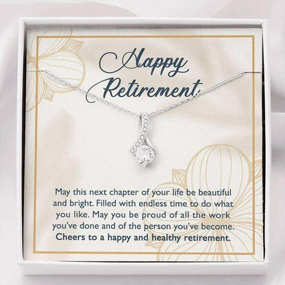 Retirement Necklace For Work Colleague Gift, Leaving Job, Teacher Retirement, New Job Necklace Gifts For Friend Rakva