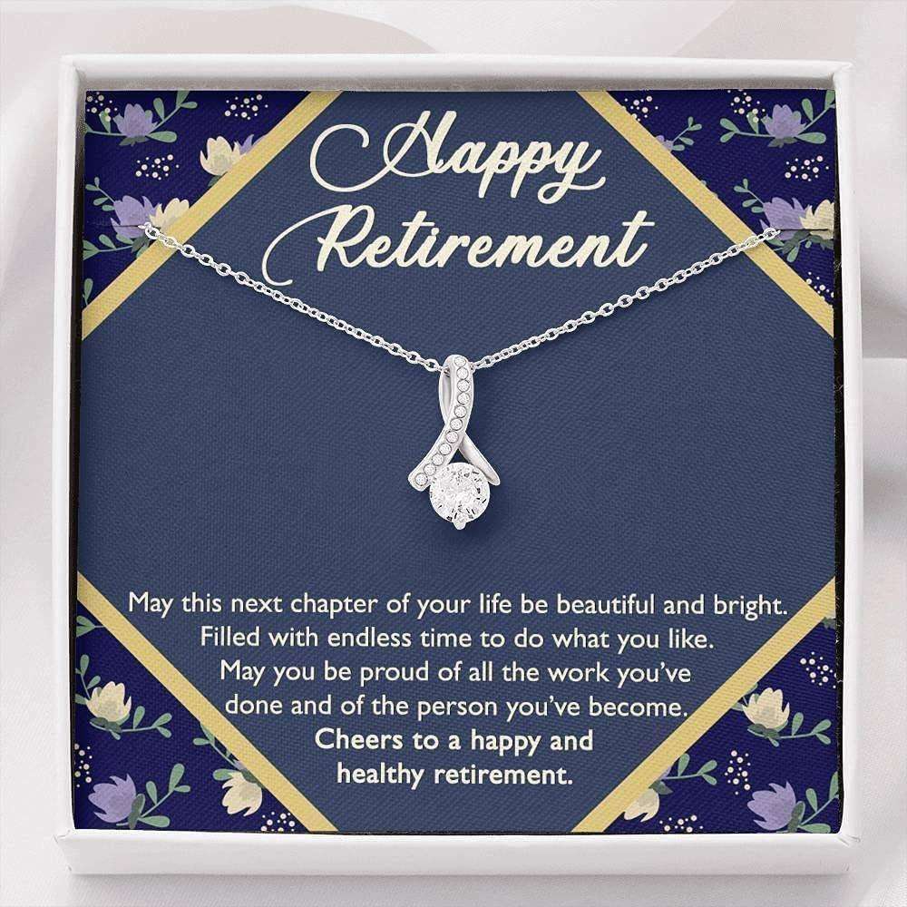 Retirement Necklace For Work Colleague Gift, Leaving Job, Teacher Retirement, New Job Necklace Gifts For Friend Rakva