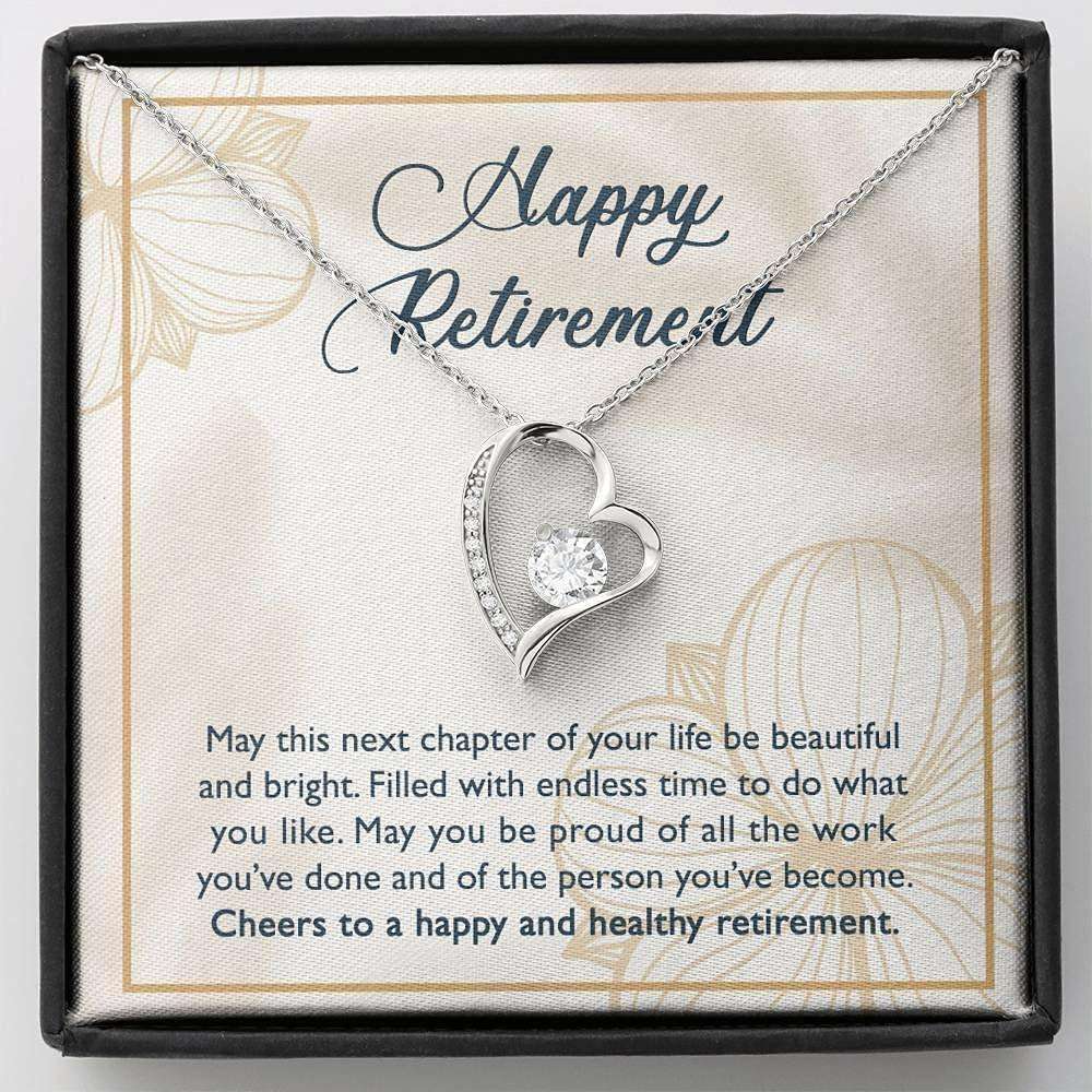 Retirement Necklace For Work Colleague Gift, Leaving Job, Teacher Retirement, New Job Necklace Gifts For Friend Rakva