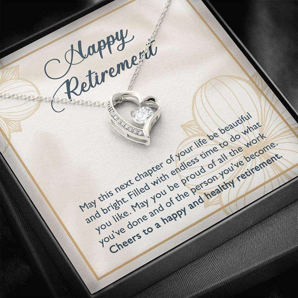 Retirement Necklace For Work Colleague Gift, Leaving Job, Teacher Retirement, New Job Necklace Gifts For Friend Rakva