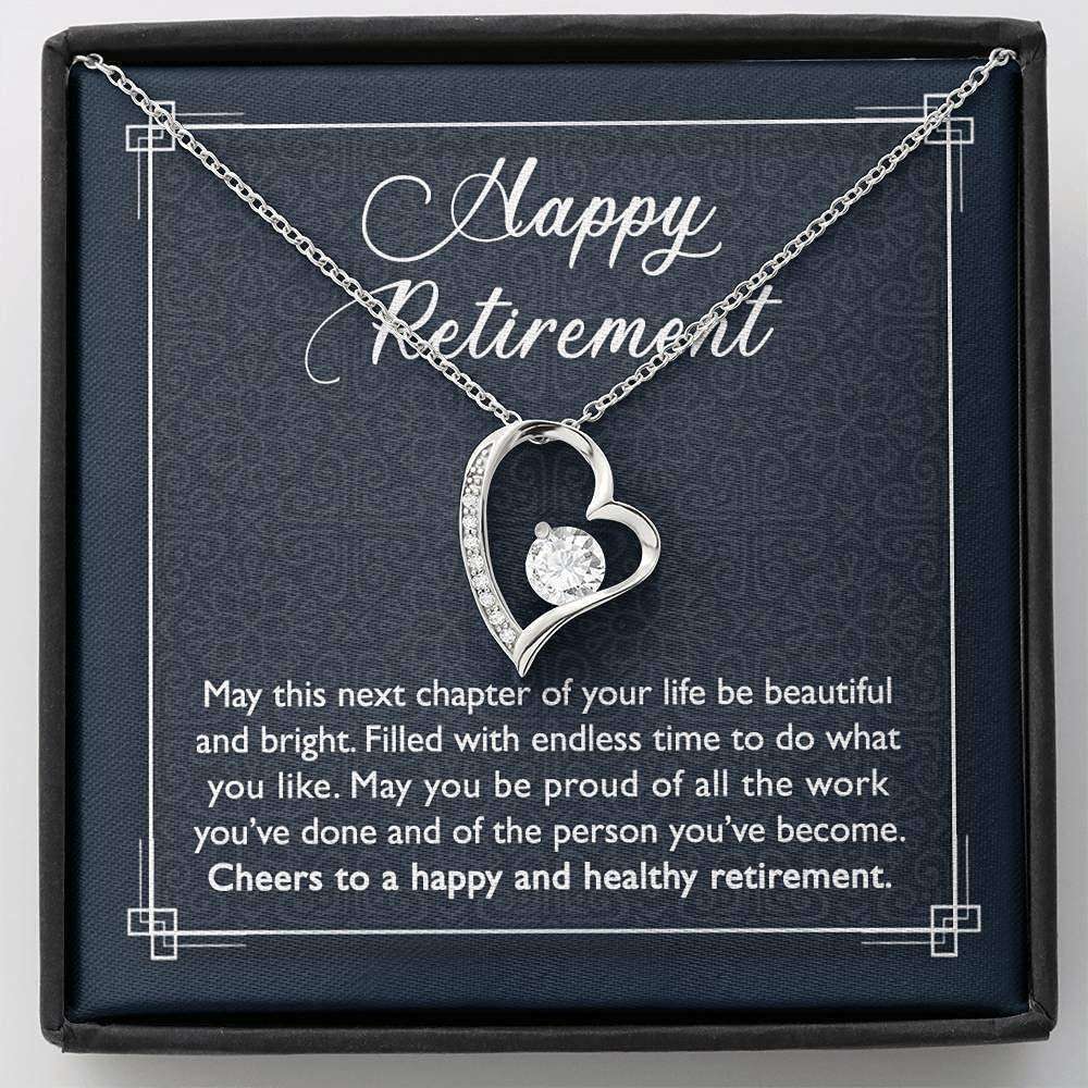 Retirement Necklace For Work Colleague Gift, Leaving Job, Teacher Retirement, New Job Necklace Gifts For Friend Rakva