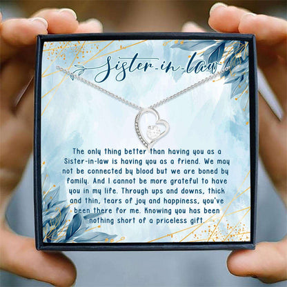 Sister-In-Law Necklace, Sister-In-Law Gift Necklace With Card “ Alluring Beauty Necklace “ Jewelry From Sister, Sister Gifts Gifts For Friend Rakva