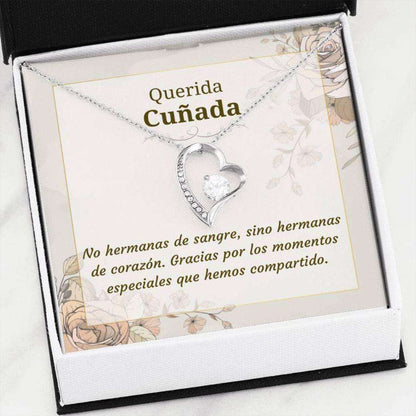 Sister Necklace, Best Cunada Gift “ Cunada Necklace “ Sister-In-Law Gift In Spanish “ Future Sister Spanish “ Gracias Cunada Regalo Gift For Bride Rakva