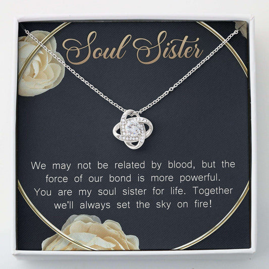 Sister Necklace, Best Friend Necklace, Love Knots Necklace “ To My Sister My Soul Gifts Gifts For Friend Rakva