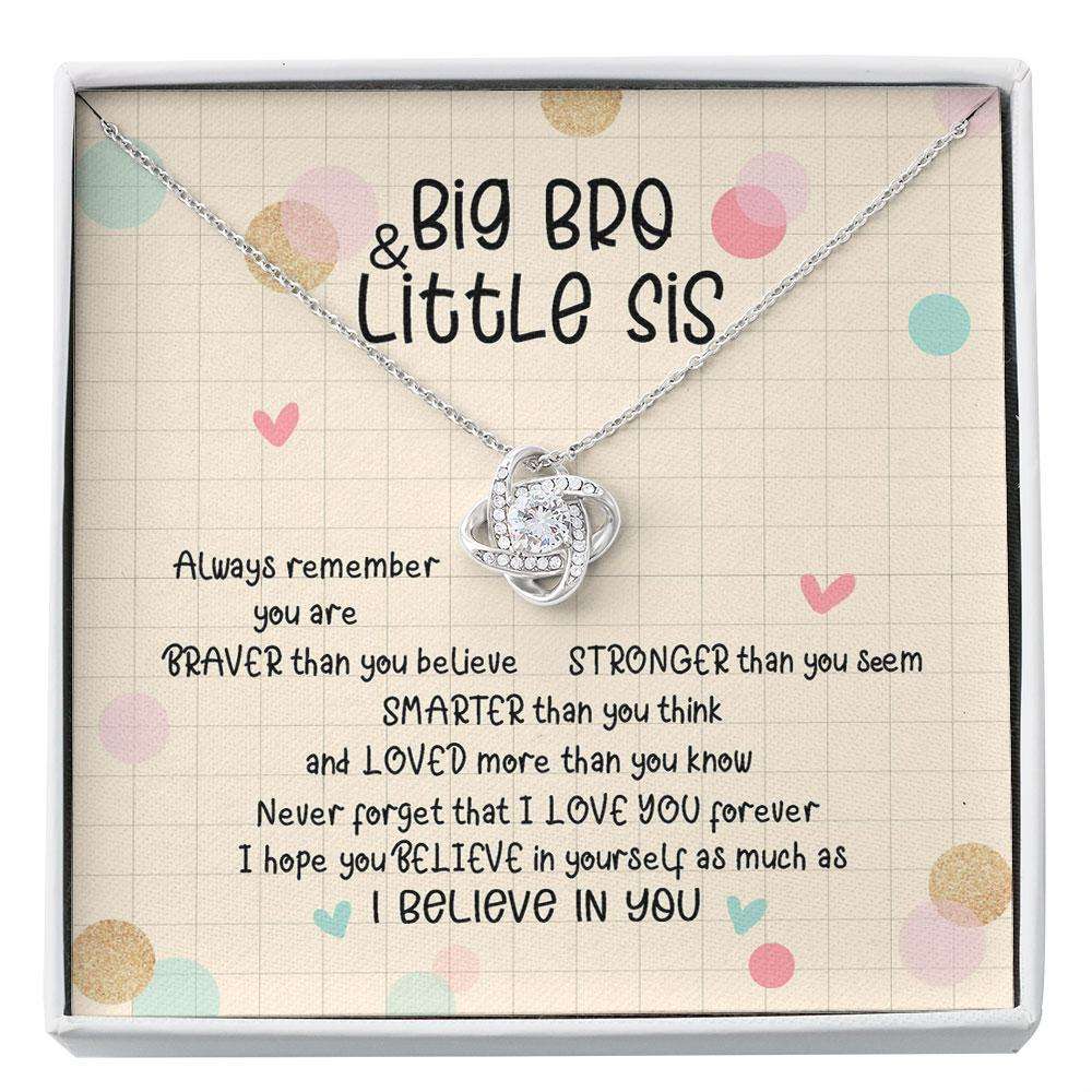 Sister Necklace, Big Brother Little Sister Gift, Little Sister Gift From Big Brother, Sister Birthday Necklace Gift From Gifts For Brother Rakva