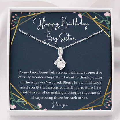 Sister Necklace, Big Sister Birthday Necklace Gift From Little Sister Little Brother, Sentimental Gifts Gifts For Friend Rakva