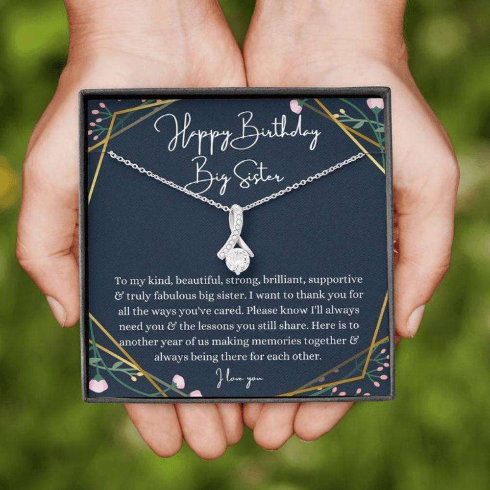 Sister Necklace, Big Sister Birthday Necklace Gift From Little Sister Little Brother, Sentimental Gifts Gifts For Friend Rakva