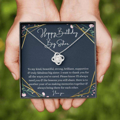 Sister Necklace, Big Sister Birthday Necklace Gift From Little Sister Little Brother, Sentimental Gifts Gifts For Friend Rakva