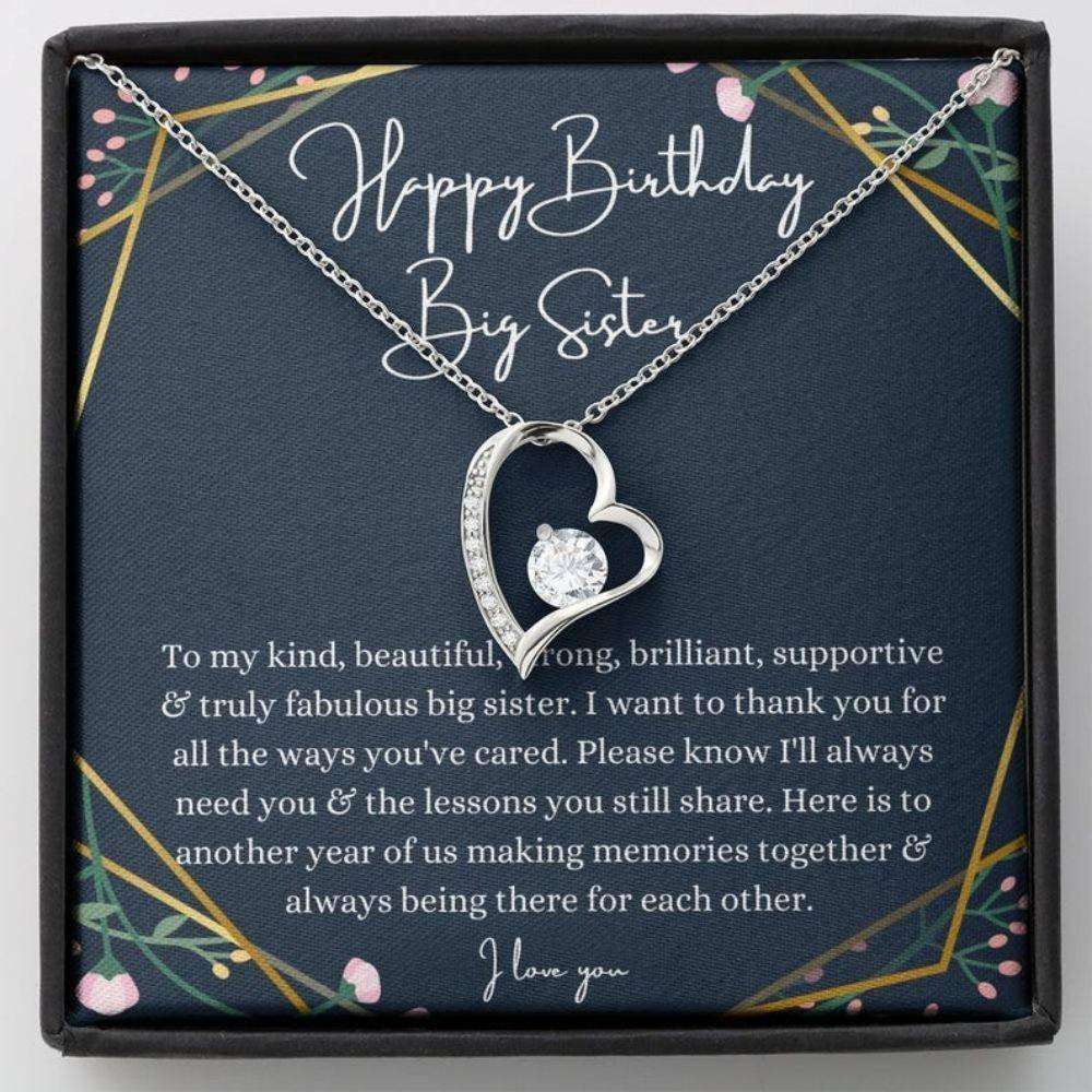 Sister Necklace, Big Sister Birthday Necklace Gift From Little Sister Little Brother, Sentimental Gifts Gifts For Friend Rakva