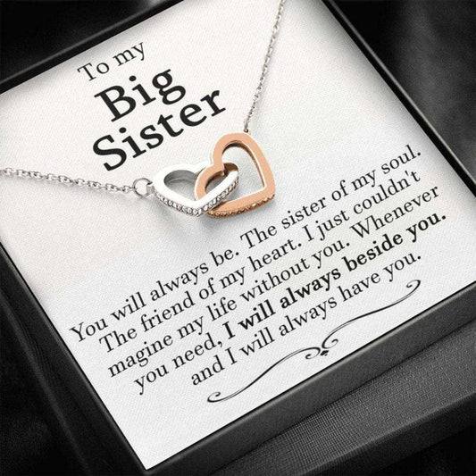 Sister Necklace, Big Sister Gift, Best Big Sister, Big Sister Necklace, Sister Valentine’S Gift, Gift For Sister Gifts for Sister Rakva