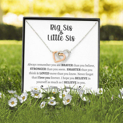 Sister Necklace, Big Sister Little Sister Gift, Big Sis Little Sis Gift, Big And Little Sister Gift, To My Little Sister Necklace Gifts For Friend Rakva