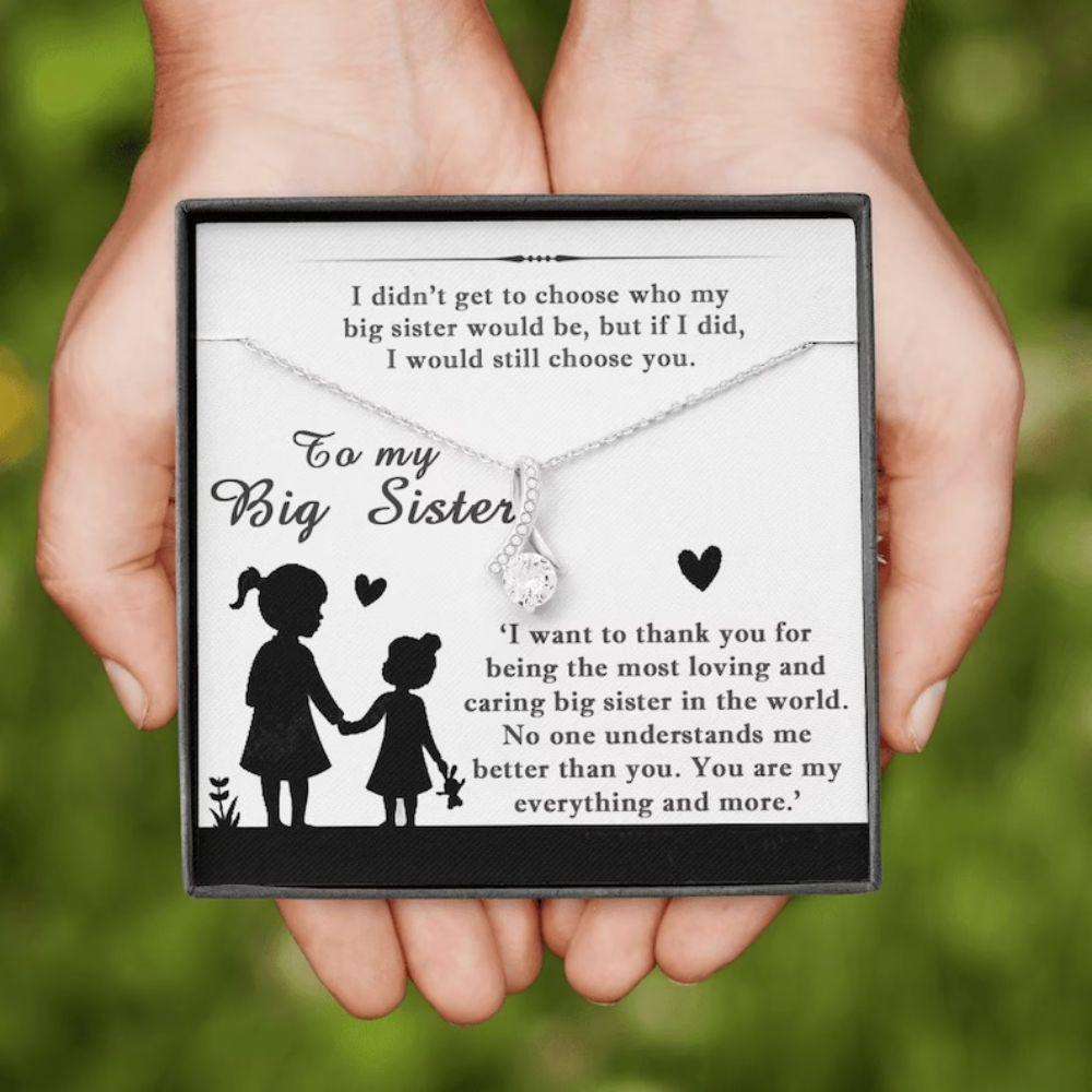 Sister Necklace, Big Sister Necklace From Little Sister, Christmas Necklace For Big Sister, Older Sister Gift, Big Sister Gift Gifts for Sister Rakva