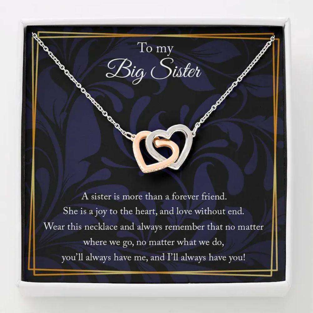 Sister Necklace, Big Sister Necklace Gift, Necklace For Sister, Birthday Gift For Sister Gifts For Friend Rakva