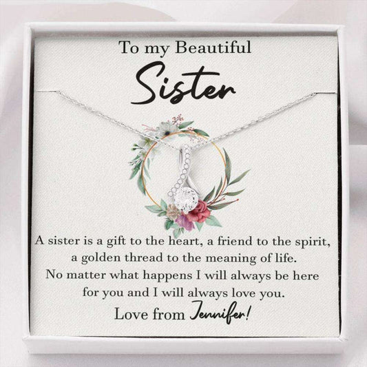 Sister Necklace, Birthday Necklace For Sister From Brother/ Sister, Sister Jewelry Gift, Sister Gift Idea Gifts for Sister Rakva