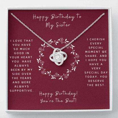 Sister Necklace, Birthday Necklace To Sister “ Gift To Sister Necklace With Message Card Gifts for Sister Rakva