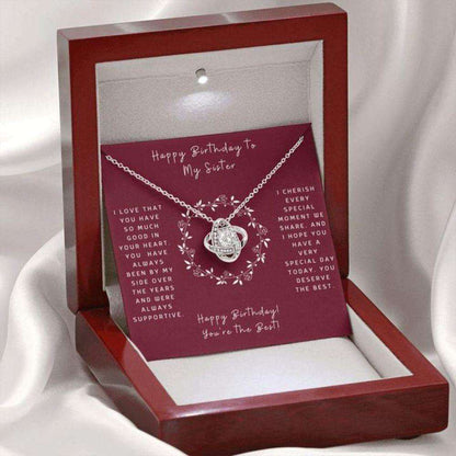 Sister Necklace, Birthday Necklace To Sister “ Gift To Sister Necklace With Message Card Gifts for Sister Rakva