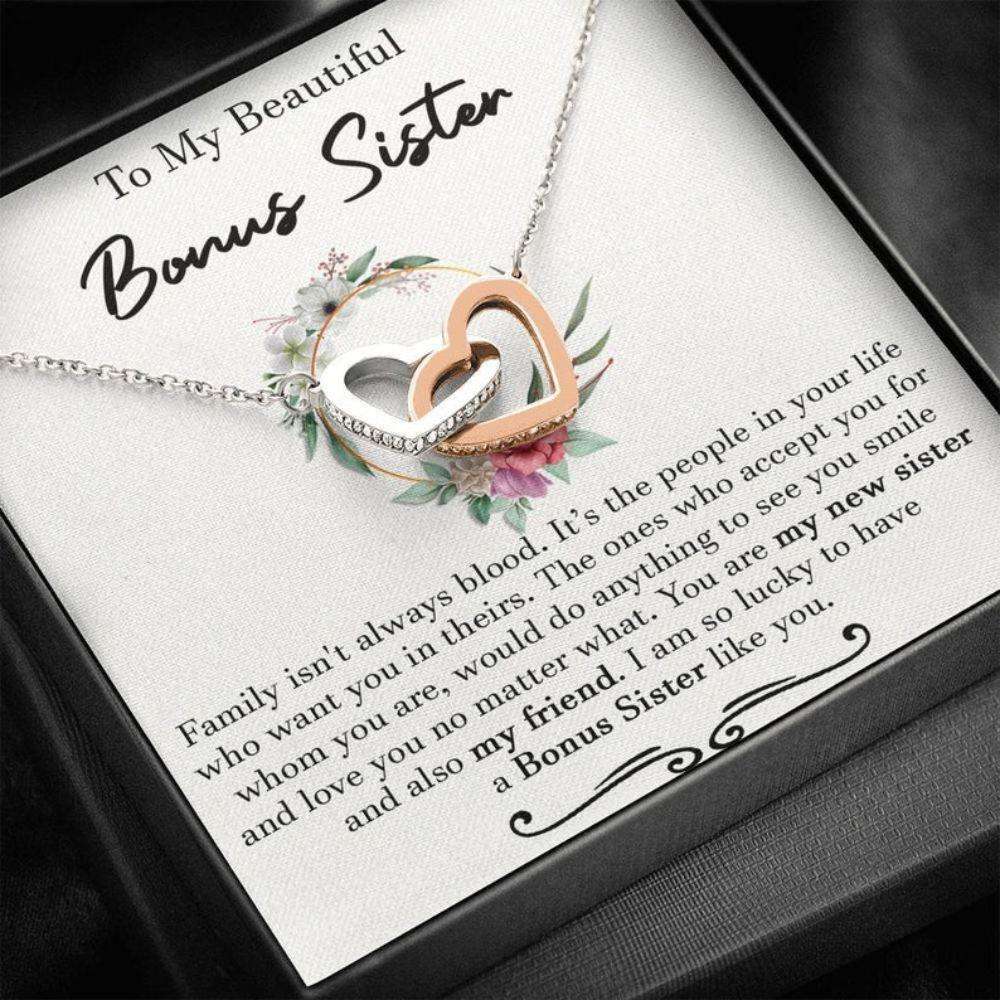 Sister Necklace, Bonus Sister Necklace, Bonus Sister Gift, Gift For Bonus Sister, Birthday Necklace For Bonus Sister, Sister In Law Gift Gifts for Sister Rakva