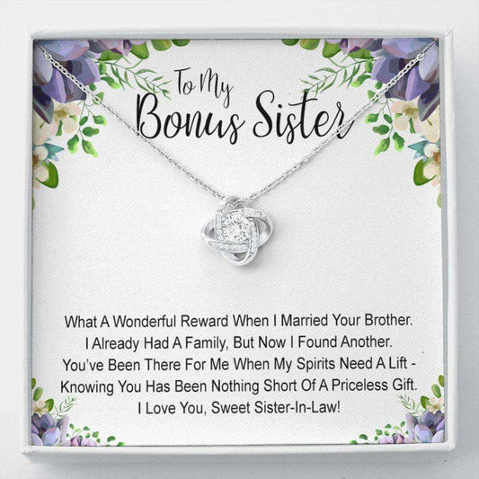 Sister Necklace, Bonus Sister Necklace Gift, Sister In Law Gift, Sister Of The Groom, Wedding, Bridesmaid Gifts For Friend Rakva