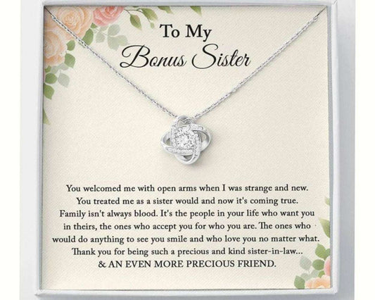 Sister Necklace, Bonus Sister Necklace Gift, Sister In Law, Sister Of The Groom, Wedding, Bridesmaid Gifts For Friend Rakva