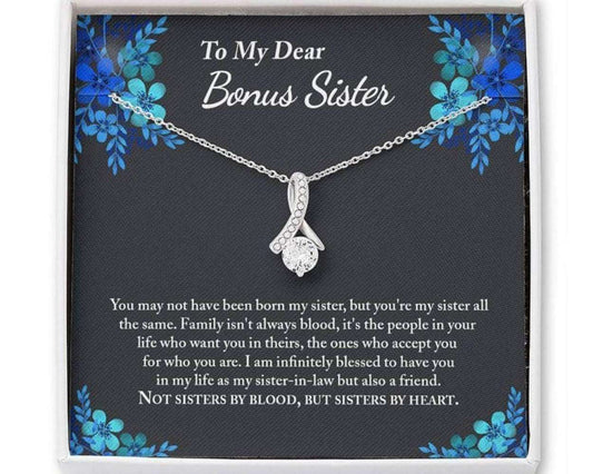 Sister Necklace, Bonus Sister Necklace Gift, Sister In Law, Sister Of The Groom, Wedding, Bridesmaid Gifts For Friend Rakva