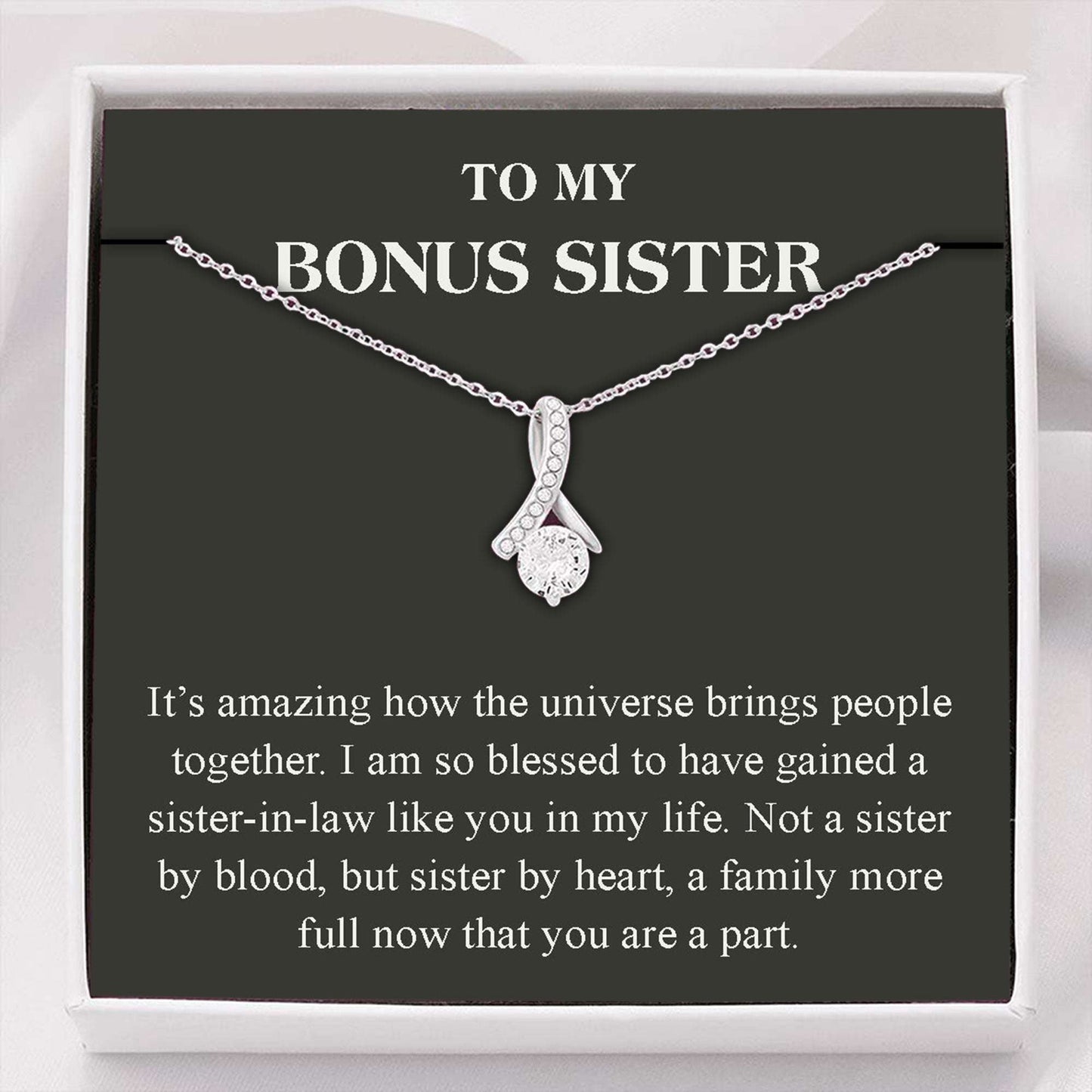 Sister Necklace, Bonus Sister Necklace, Sister In Law Gift Christmas, Sister In Law Wedding Gift Gifts For Friend Rakva