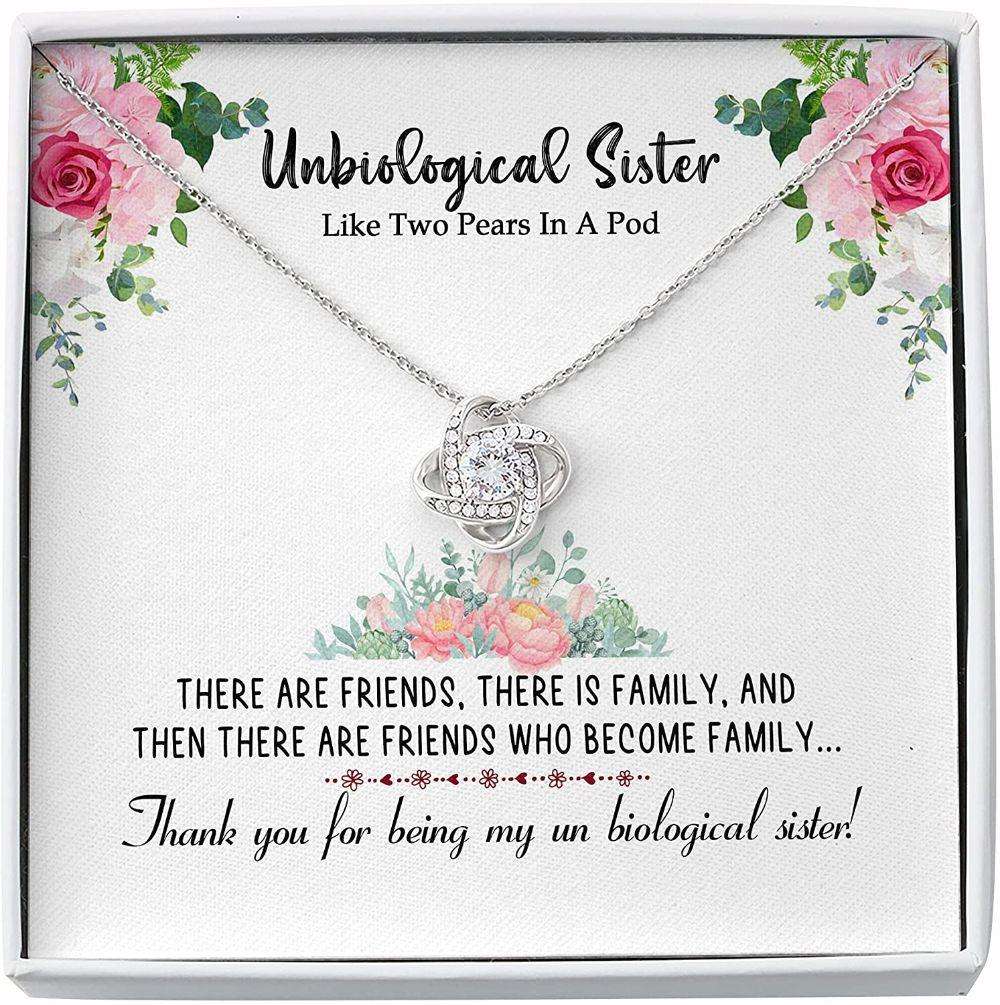 Sister Necklace, Bonus Sister Necklace Unbiological Sister Two Peas In A Pod “ Best Friend Necklace Gifts For Friend Rakva