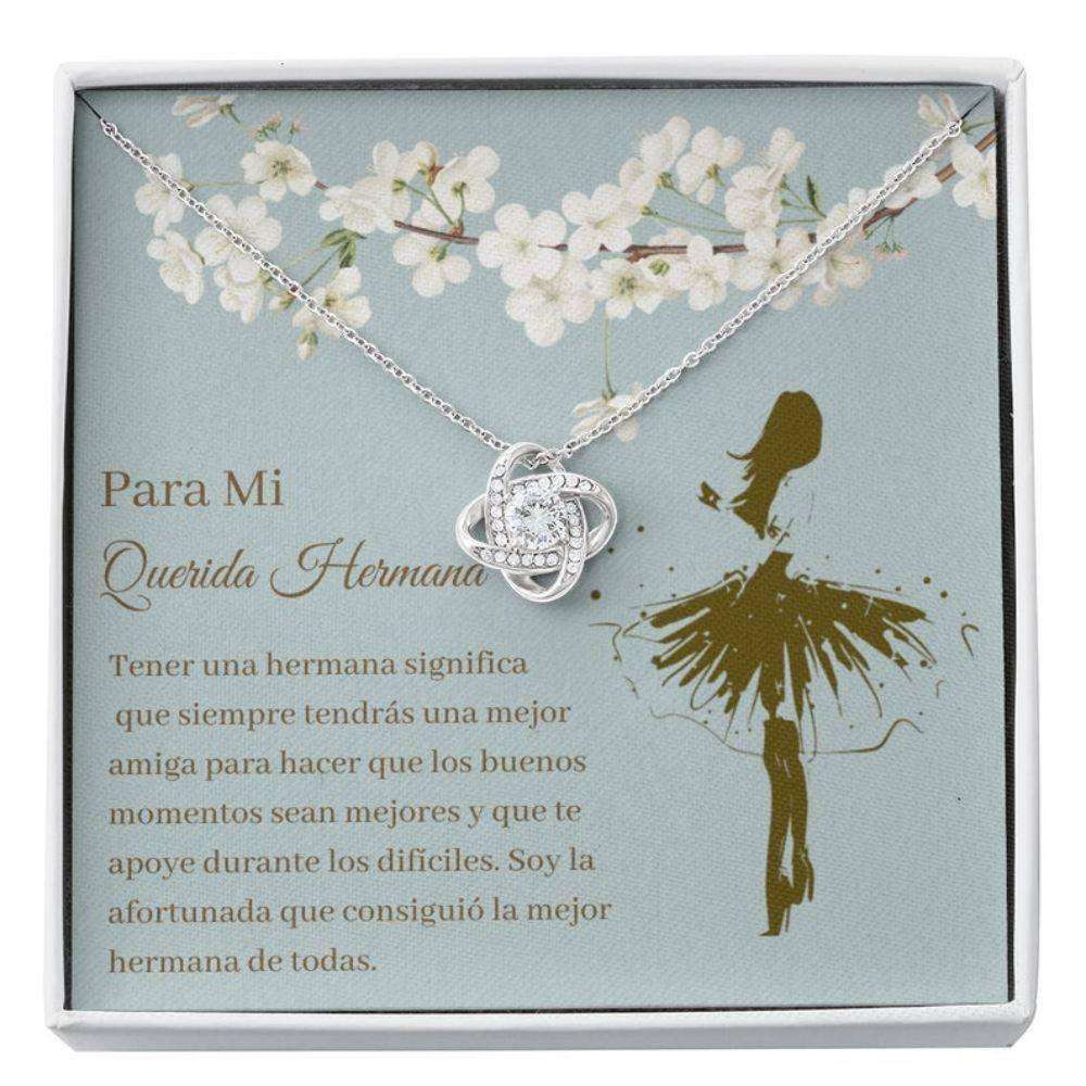 Sister Necklace, Collar Regalo Hermana “ Latina Sister Necklace “ Spanish Sister Card “ Message Necklace “ Mejor Hermana Bff Gifts For Friend Rakva