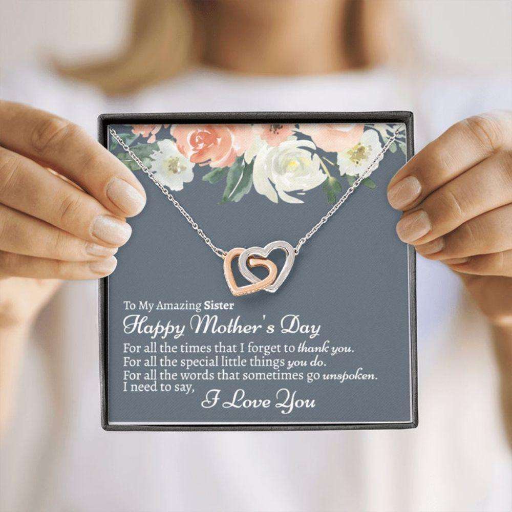 Sister Necklace For Mothers Day, Gift For Sister On Mother’S Day, Sister Gifts For Friend Rakva